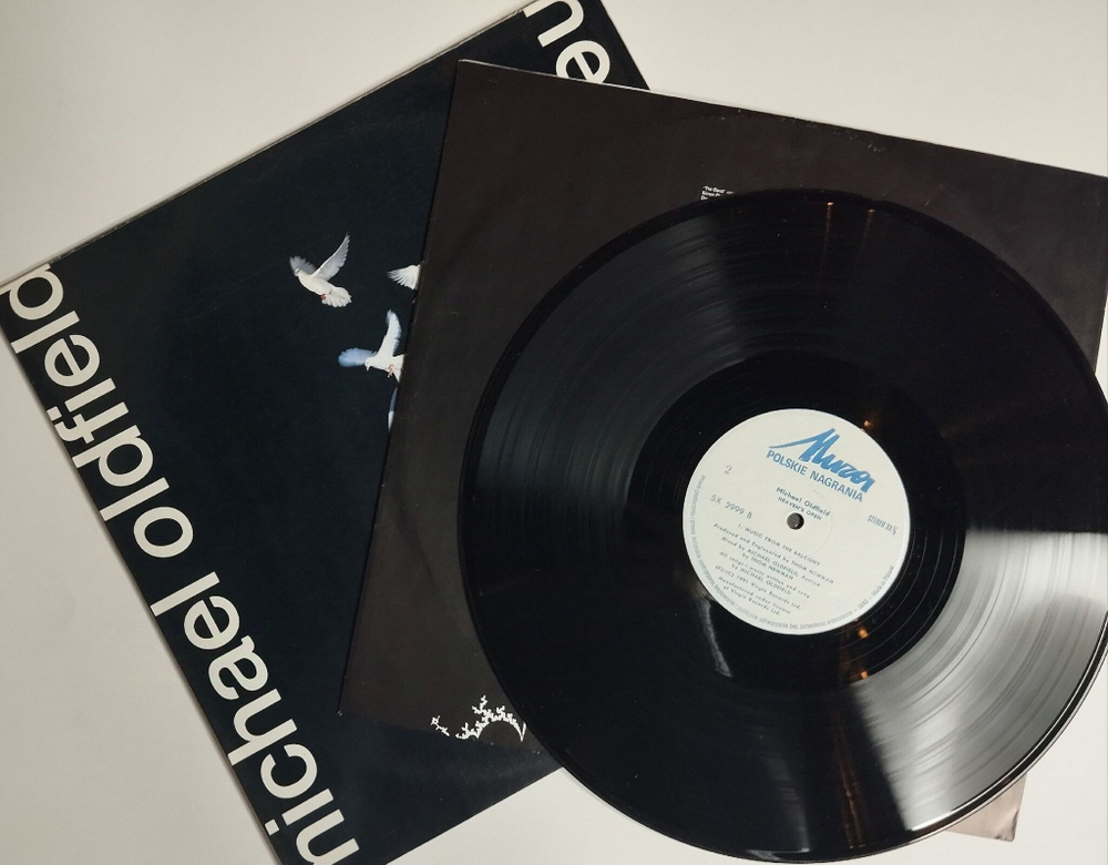 Винтажная виниловая пластинка LP Michael Oldfield Heavens Open (Польша 1991)