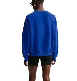 Женская теннисная куртка Nike Studio Fleece Medium Weight Crew - old royal/old royal/white
