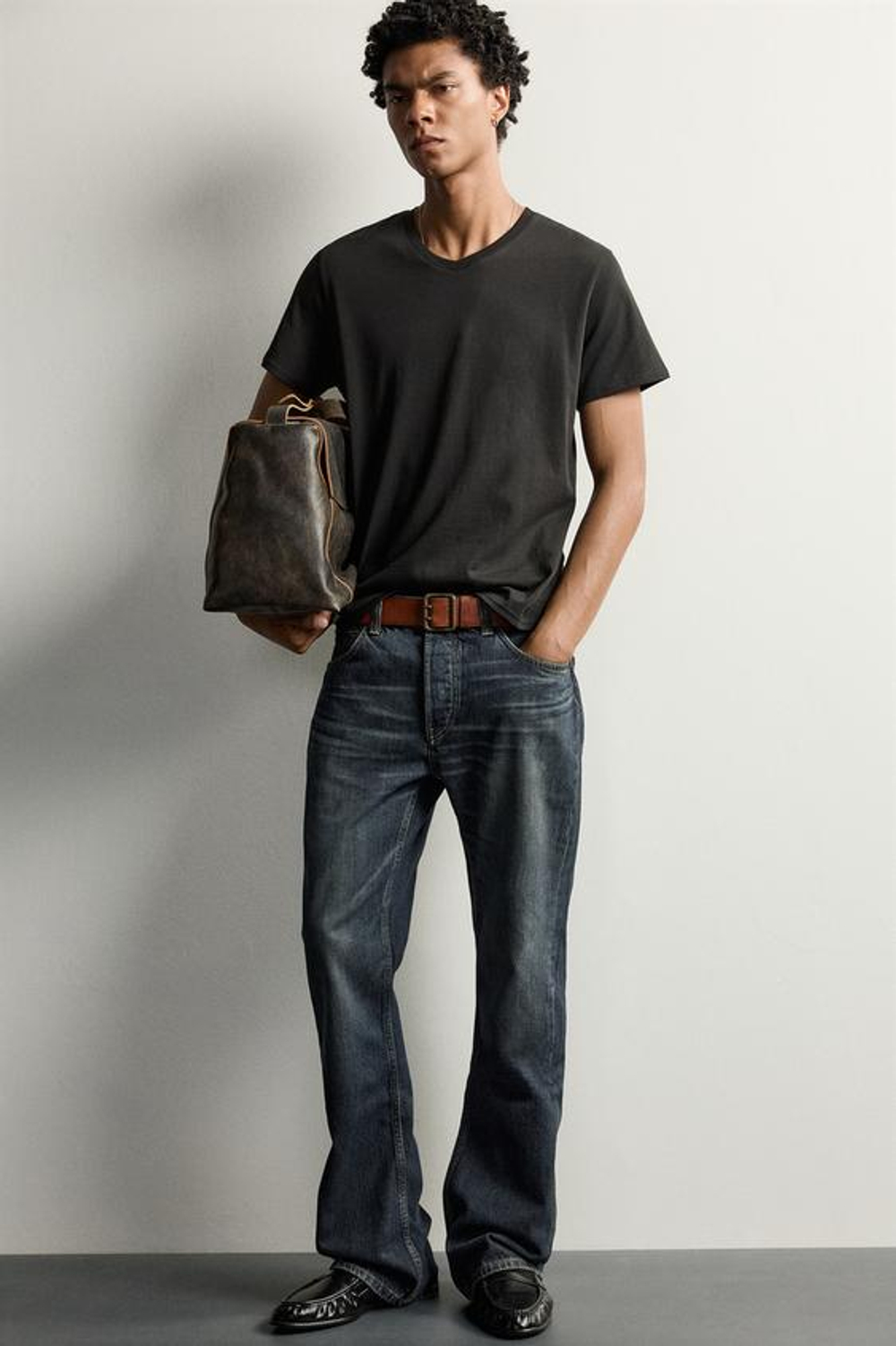 ZARA ДЖИНСЫ FLARE FIT, ЗЕЛЕНОВАТО-СИНИЙ