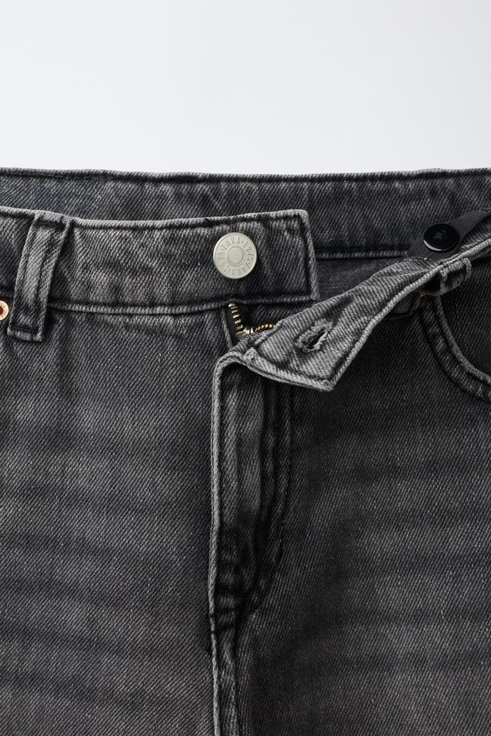 ZARA ДЖИНСЫ BAGGY RELAXED, ТЕМНО-СЕРЫЙ