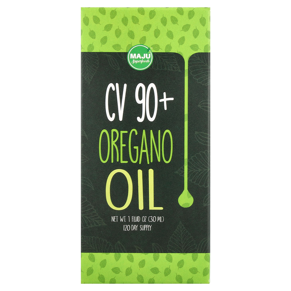 Maju Superfoods, CV 90+, масло орегано, 30 мл (1 жидк. унция)