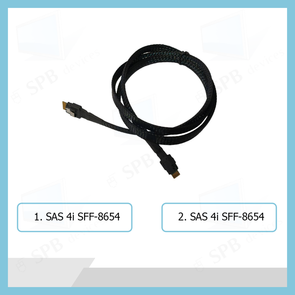 Кабель SLIMLINE SAS 4i SFF-8654 - SLIMLINE SAS 4i SFF-8654 1.0 м