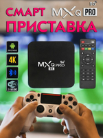 Смарт ТВ приставка и мультимедиа плеер на Android Smart TV Box MXQ PRO 4K (RAM1/ROM8Гб) 5G