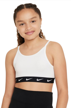 Теннисный бюстгальтер детский Nike Girls Dri-Fit One Sports - white/black