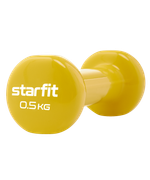 Гантель виниловая DB-101 0,5 кг, желтый