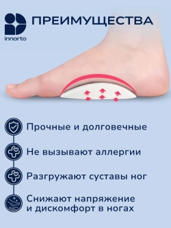 Супинаторы ортопедические для обуви