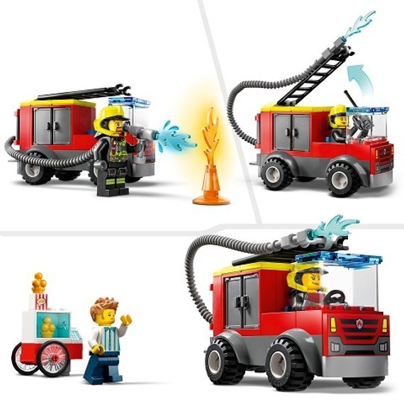 Lego konstruktor City 60375 Fire Station and Fire Truck