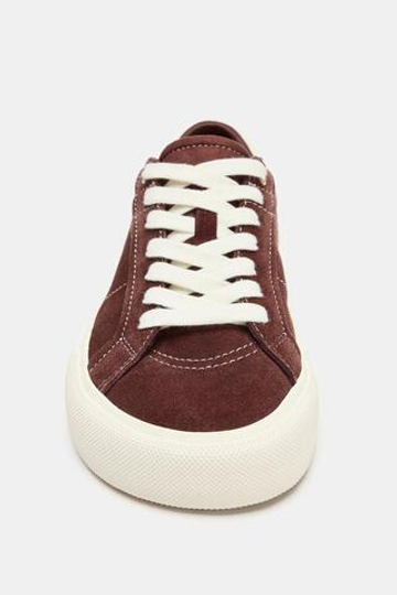 ZARA КРОССОВКИ ИЗ КОЖИ BAREFOOT, КРАСНЫЙ БУРГУНДИ