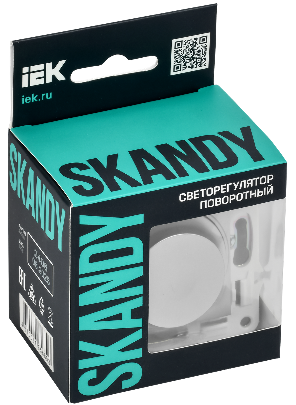 SKANDY Светорегулятор поворотный 600Вт SK-D01S серебряный IEK