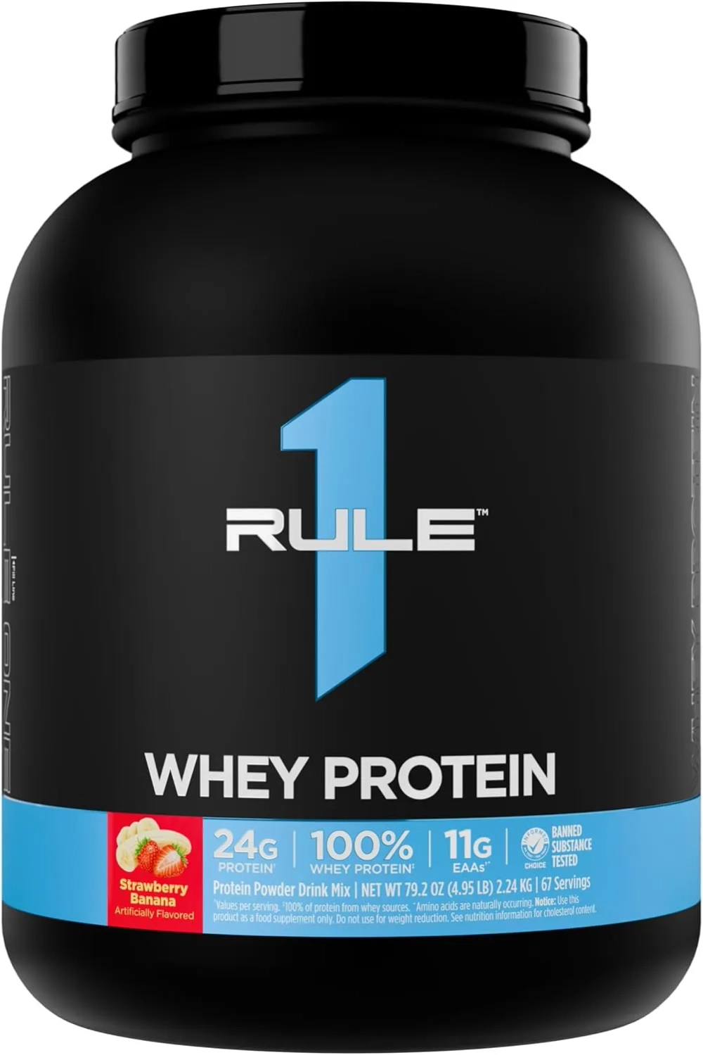 Протеин Rule1 Whey Blend 2240 г клубника-банан
