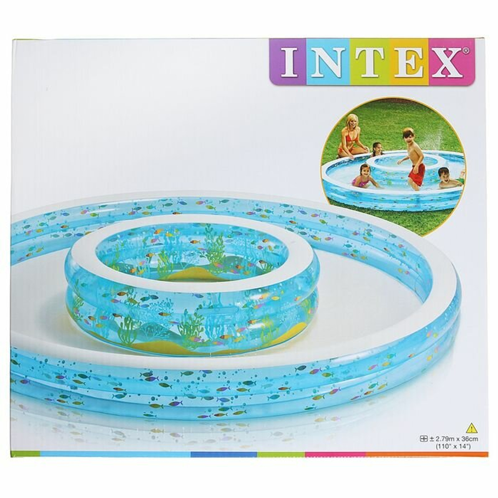 Бассейн надувной детский от 3х лет "Колодец желаний" Intex 57143 279х36 см, 730/280 л