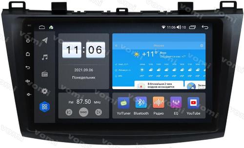 Магнитола для Mazda 3, Axela 2009-2013 - AK556R9-MTK-LTE Android 10, SIM-слот