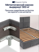 Кровать БайШарм (велюр)