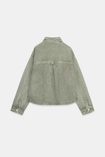 ZARA ДЖИНСОВАЯ КУРТКА Z1975, ХАКИ