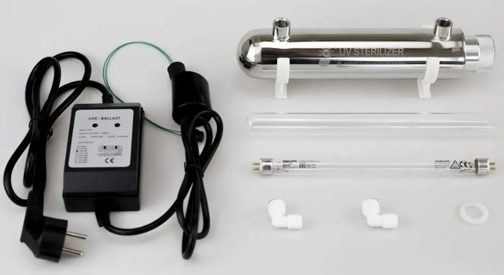 УФ стерилизатор UV-11W-R 1 GPM 1/4"