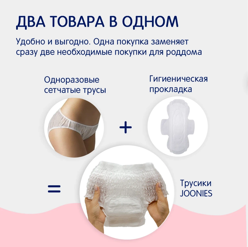 Трусы послеродовые Joonies XXL (7шт)