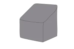 Защитный чехол на кресло Канны 71×74×69 см, цвет серый