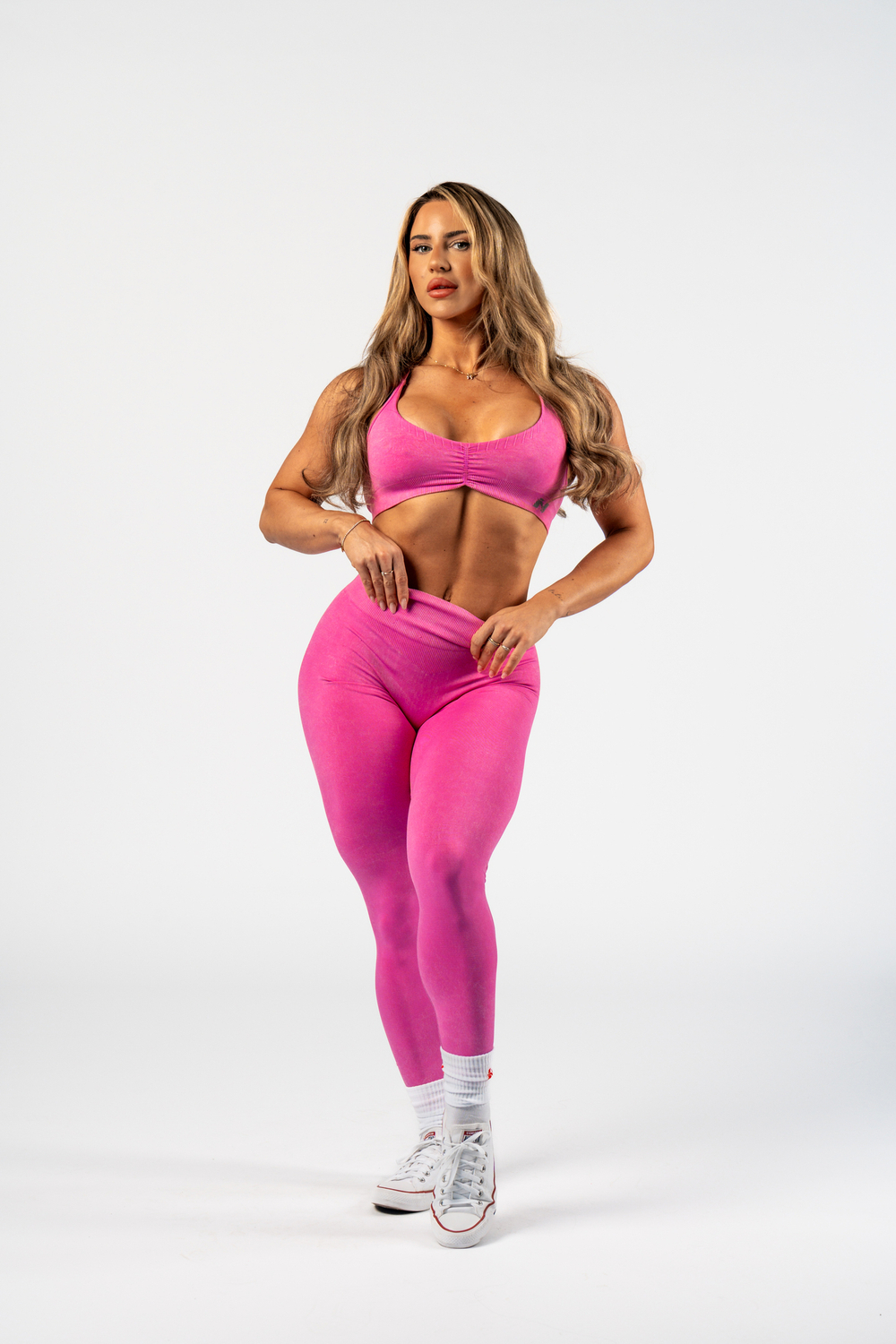 Леггинсы Shaping Seamless High-Waist Leggings MAXIMUM PUSH-UP 302 Розовые