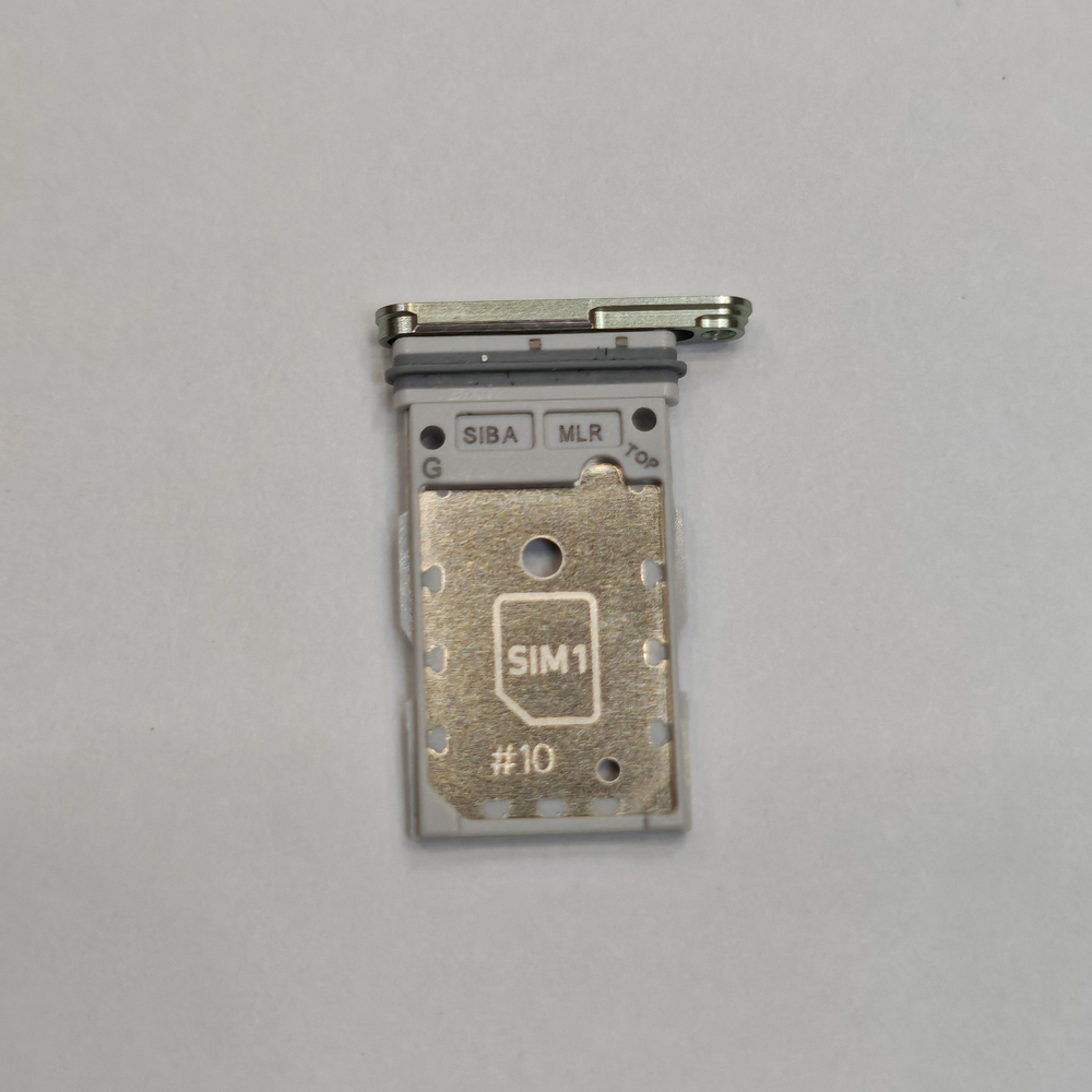 Сим лоток для Samsung S24 (S921) / S24 Plus (S926) Держатель Sim. Оригинальное качество (Цвет: Коричневый / Оранжевый)