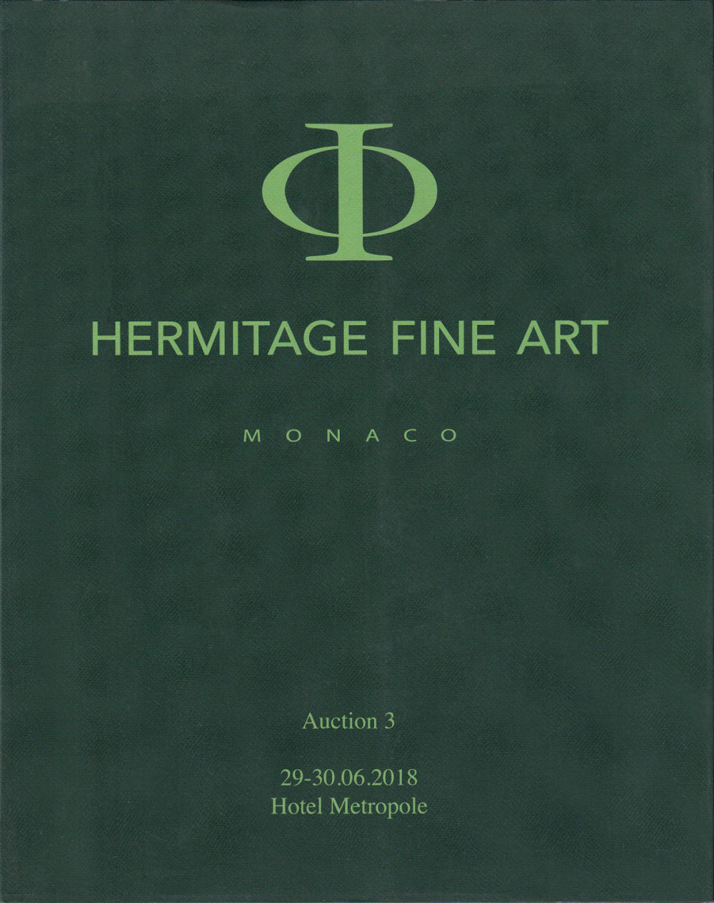 Каталог аукциона Hermitage Fine Art, Монако, Русское искусство от 29-30 июня 2018 года