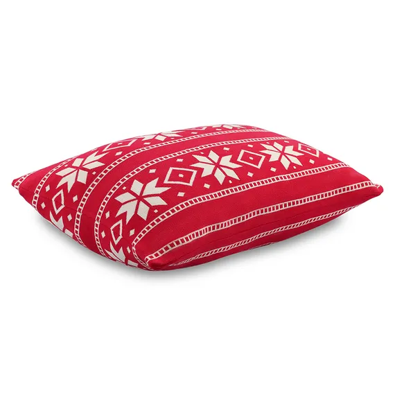 Подушка вязаная с новогодним рисунком frostwork из коллекции new year essential, 40x60 см