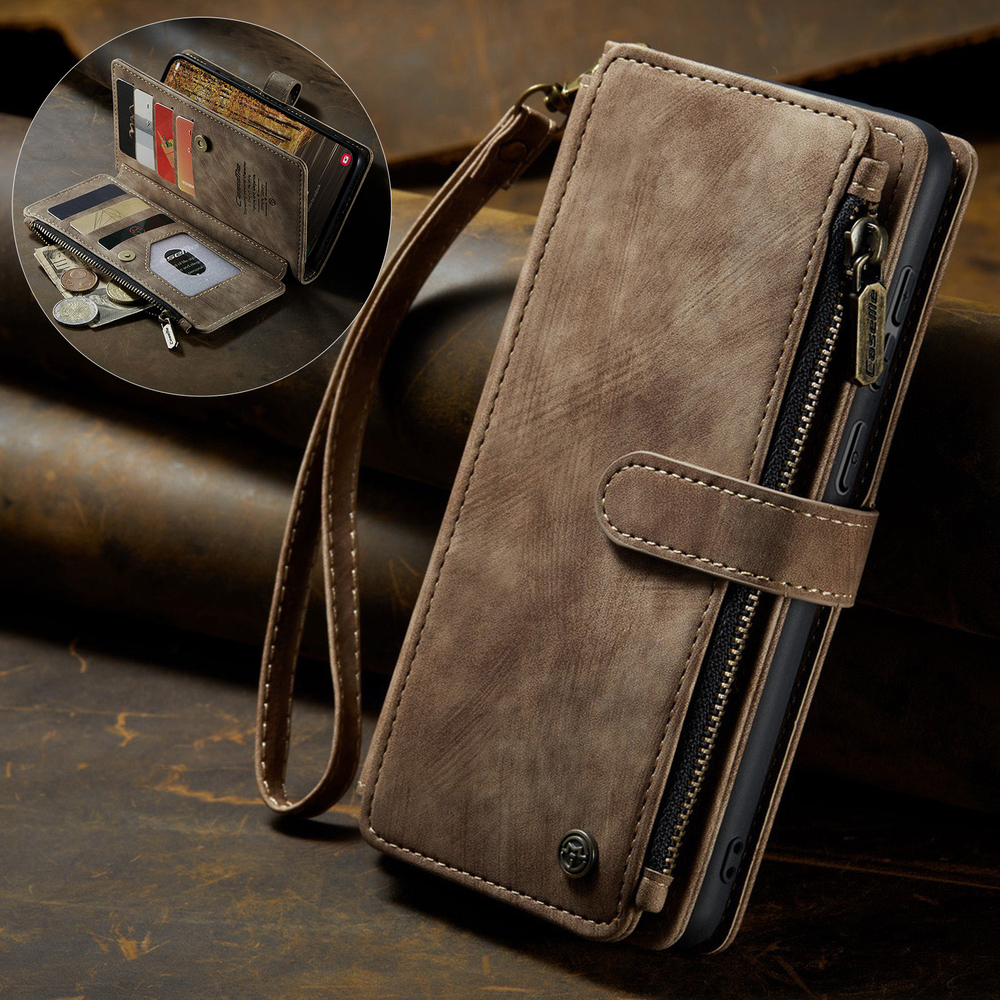 Многофункциональный чехол-кошелек CaseMe 3 in 1 Matte Wallet для Samsung Galaxy S25 Edge