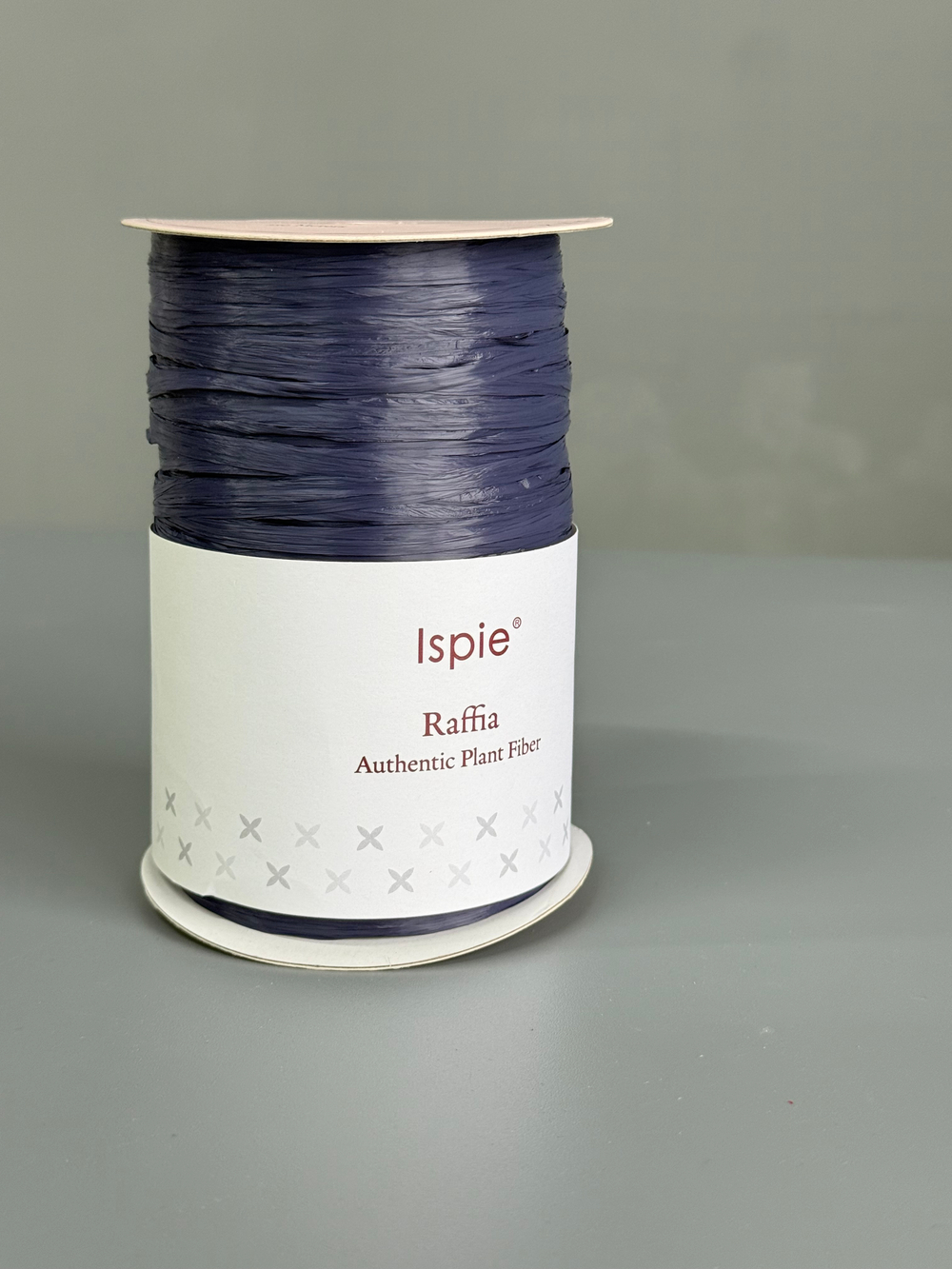 Пряжа ISPIE Raffia (7496202-162B/Темный джинс)