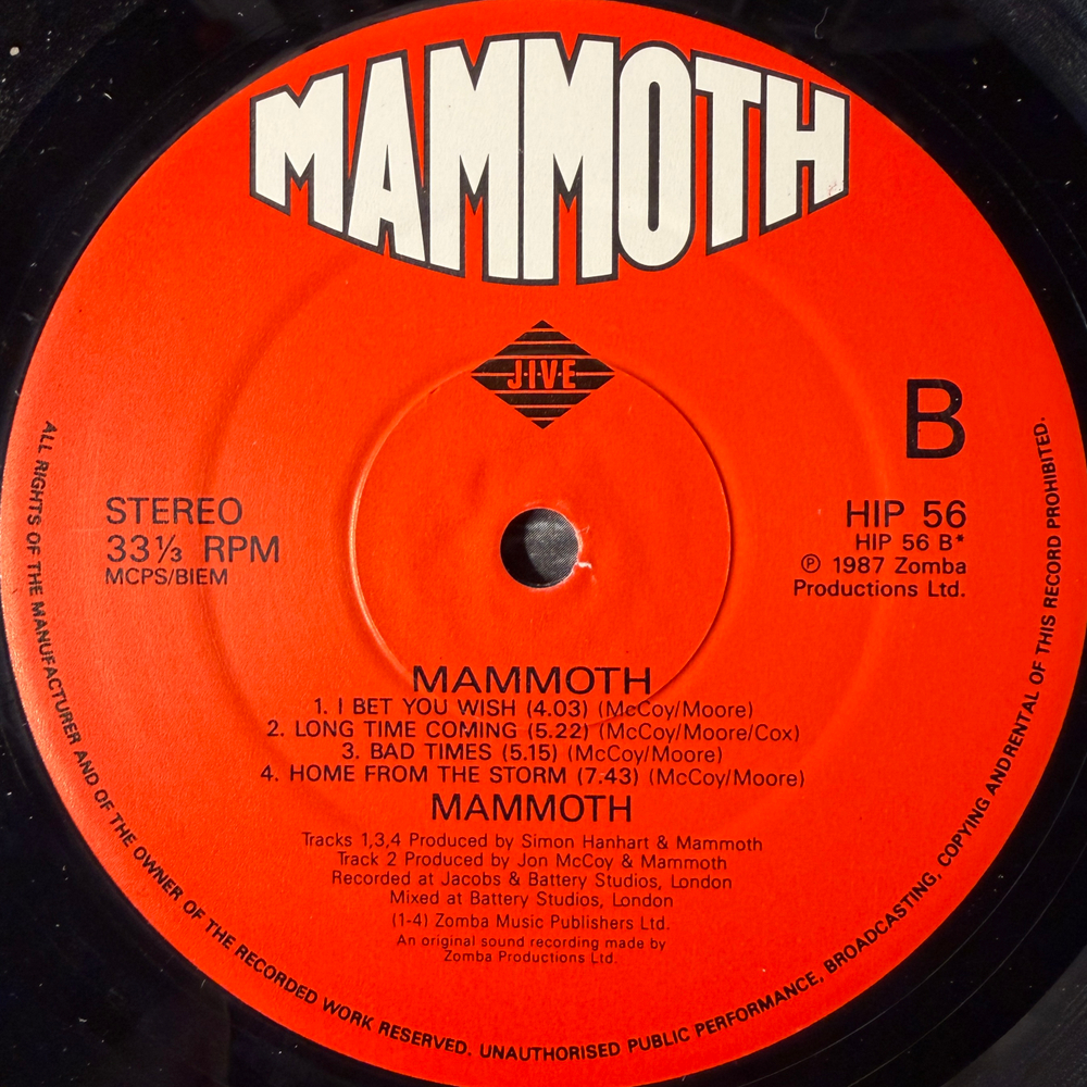 Mammoth ‎– Mammoth (Англия 1989г.)