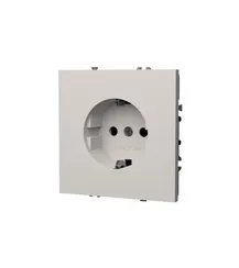 Розетка электрическая с заземлением Voltum S70 Белый матовый VLS040102