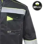 Костюм мужской (комплект) т/серый,лимон и чёрный (48-50) 96-100 182-188 КОРВЕТ КОТТОН сер/лим (48-50) 182-188
