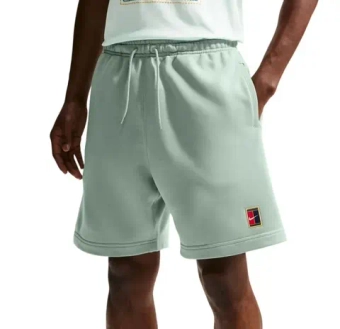 Мужские теннисные шорты Nike Court Heritage Dri-FIT Fleece - steam
