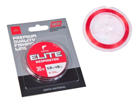 Леска монофильная зимняя Salmo Elite REDMASTER 30 м, 0,25 мм