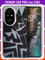 Дизайнерский чехол из пластика для HONOR 200 PRO с усиленной защитой камеры и глянцем