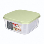 Комплект контейнеров для продуктов 4шт., 0,3л + 0,45л + 0,65л + 1л (зеленый)