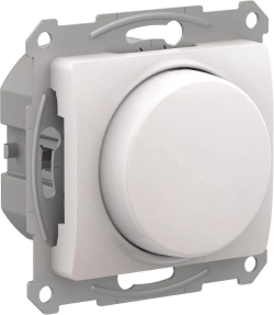 GLOSSA СВЕТОРЕГУЛЯТОР (диммер) поворотно-нажимной, LED, RC, 400Вт, механизм, ПЕРЛАМУТР