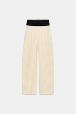 БРЮКИ В ПОЛОСКУ С ПОЯСОМ — ZW COLLECTION — ZARA