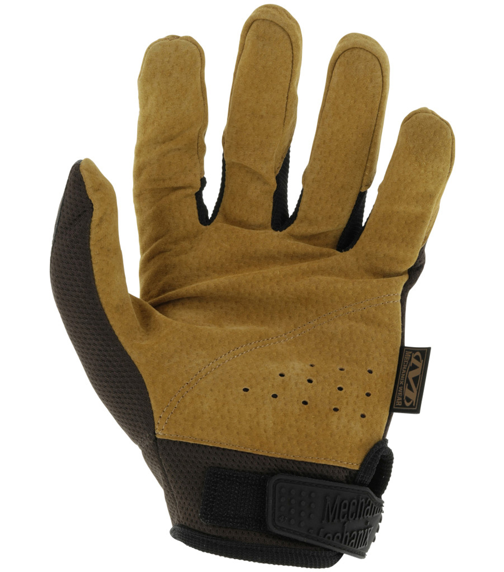 Mechanix DuraHide Original Leather Khaki — кожаная ладонь