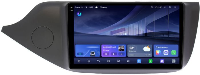 Магнитола для KIA Ceed 2 (JD) 2012-2018 (рамка матовая) - Kuberg QLed+2K, Android 14, TS105, Быстрейшая, CarPlay, SIM-слот