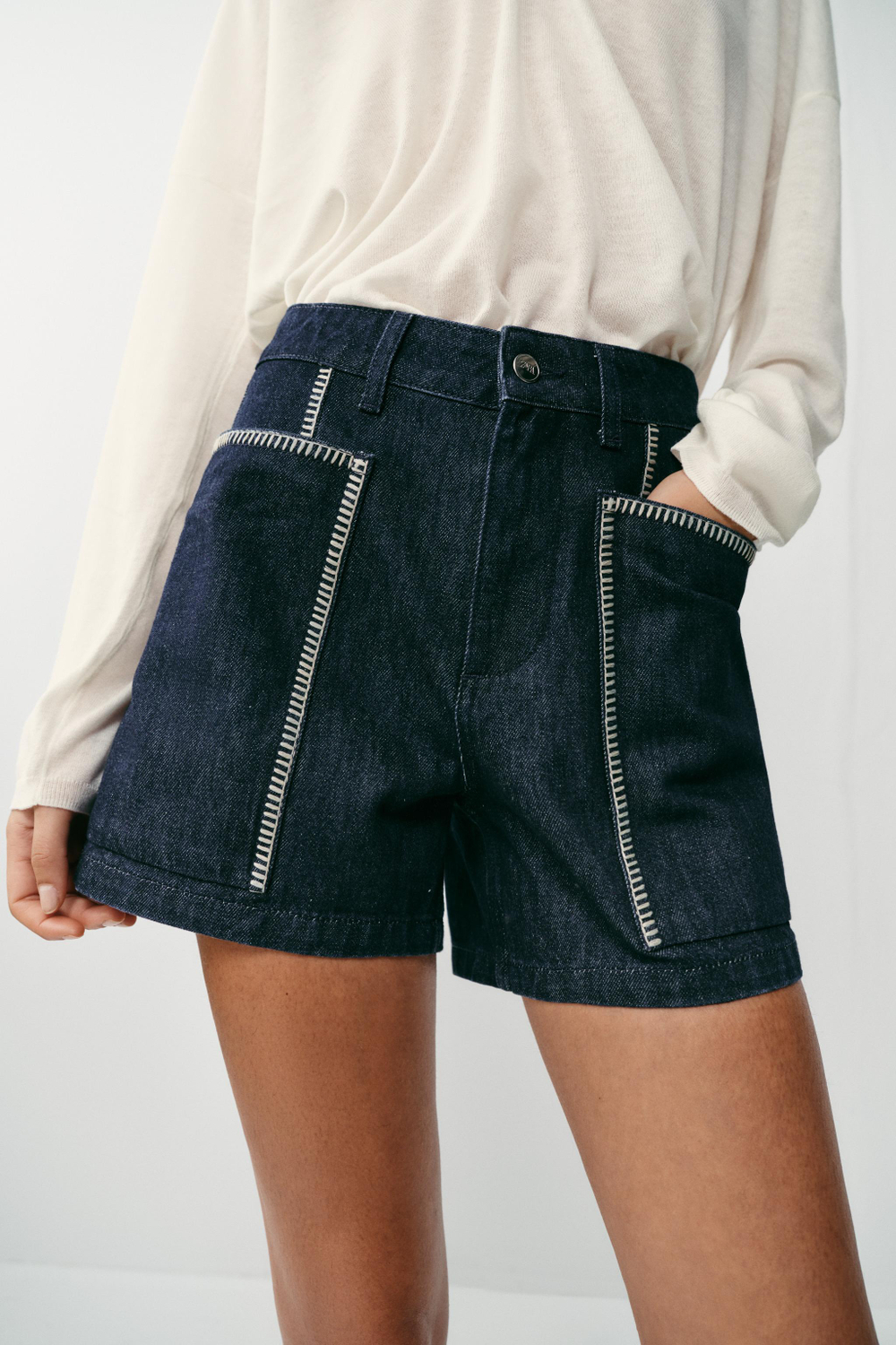 ШОРТЫ Z1975 С ВЫШИВКОЙ — ZARA