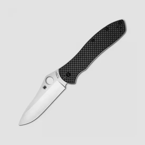 Складной нож Spyderco Bradley Folder 2 карбон 134CFP2 c клинком из стали CPM-M4, рукоять Сarbon Fiber / G10