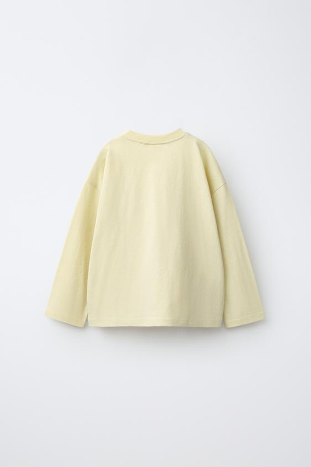 ZARA ЛОНГСЛИВ С ПРИНТОМ МЕДВЕДЕЙ, СВЕТЛО-ЖЕЛТЫЙ