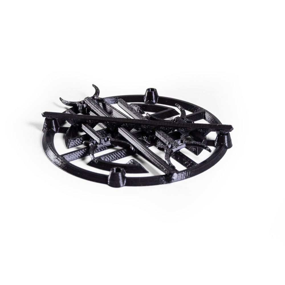 Подставка для дракона и шарнирных фигурок, черная, 3D печать
