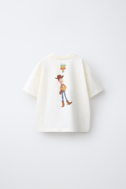 ZARA ФУТБОЛКА С ПРИНТОМ TOY STORY © DISNEY PIXAR, ЭКРЮ