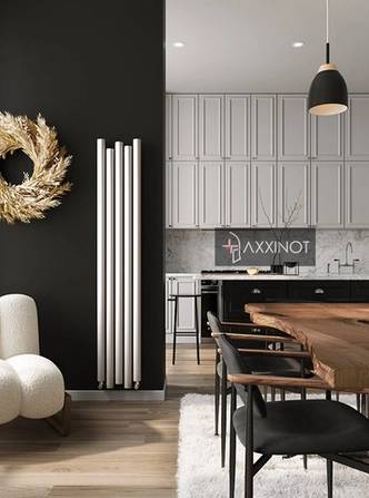 Axxinot Eden V 1200 - вертикальный трубчатый радиатор высотой 1200 мм, белый