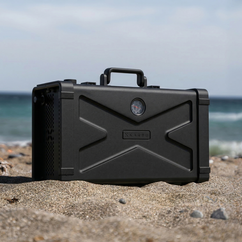 Газовый гриль портативный Karbo Grill X1 Black + сумка