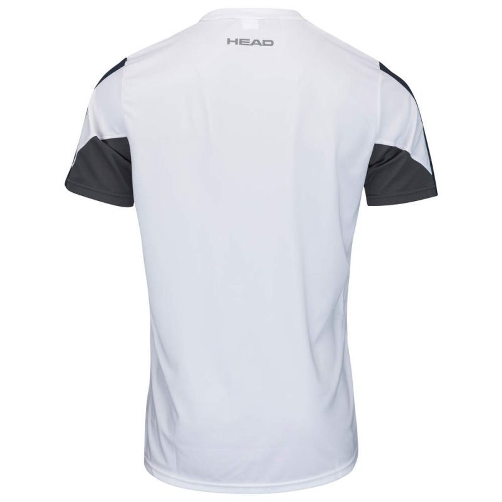 Футболка для мальчика теннисная Head Club 22 Tech T-Shirt Boys - white/dark blue