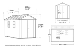 Пластиковый хозблок Keter Newton Plus 1175 brown