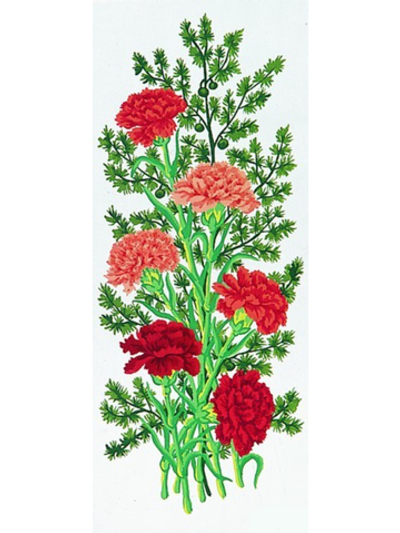 "Гвоздики"-8020 канва с рисунком