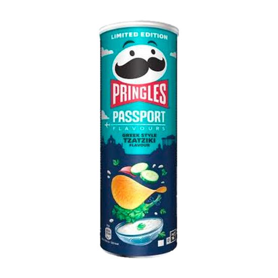 Чипсы Pringles Passport Greek Style Tzatziki со вкусом греческого дзадзики, 165 г (Бельгия)
