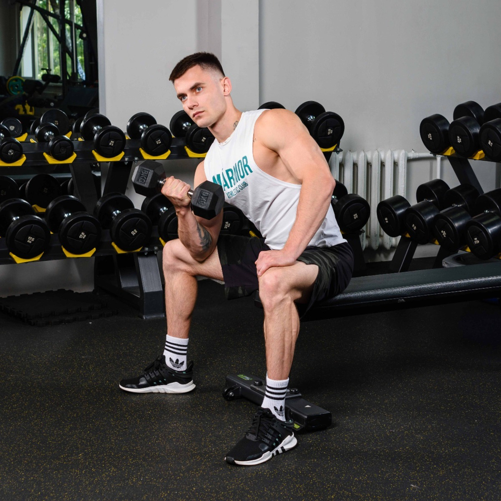 Гантель гексагональная обрезиненная PROFI-FIT  8 кг